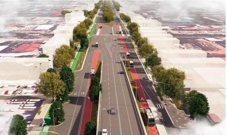 알마티시, 라임베크 대로에서 대규모 버스전용차로 프로젝트 시작