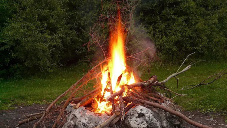 다차에서 모닥불 피우면 벌금 부과