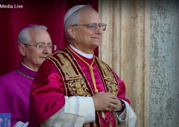 바티칸에서 흰 연기가 피어오르다, 레오 14세 교황 선출
