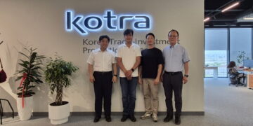 KOTRA 신규 이전 사무실에 교민 단체 방문, 차담회 개최