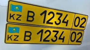 알마티 경찰, 외국 등록 차량 번호판 규정 준수 촉구…노란색 바탕 필수