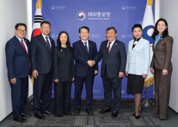 김경협 재외동포청장, 채유리 카자흐스탄 고려인협회장과 면담