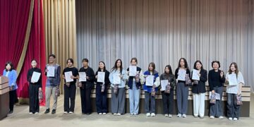 카자흐 국제관계 및 세계언어대에서 579돌 한글날 기념 행사 진행