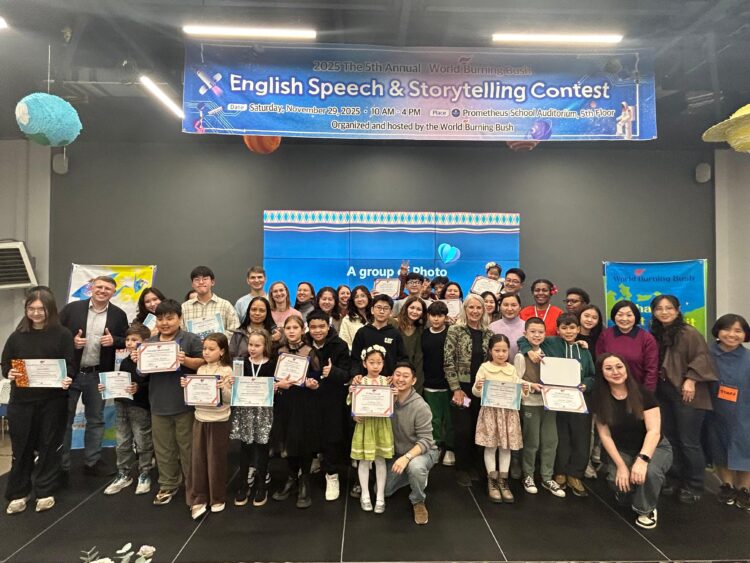알마티서 제5회 영어 스피치·스토리텔링 대회 성황리 개최