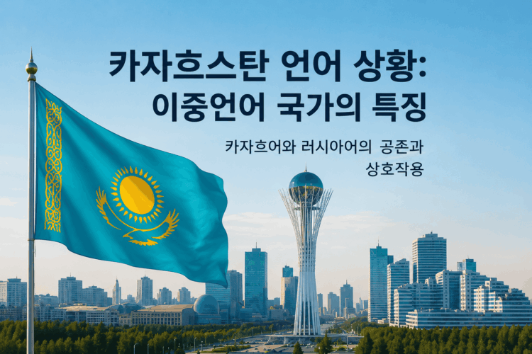 카자흐스탄 언어 상황:이중언어 국가의 특징