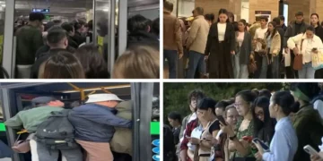 알마티 출퇴근길 대중교통 혼잡 심각…버스는 만원, 지하철은 탑승 대기